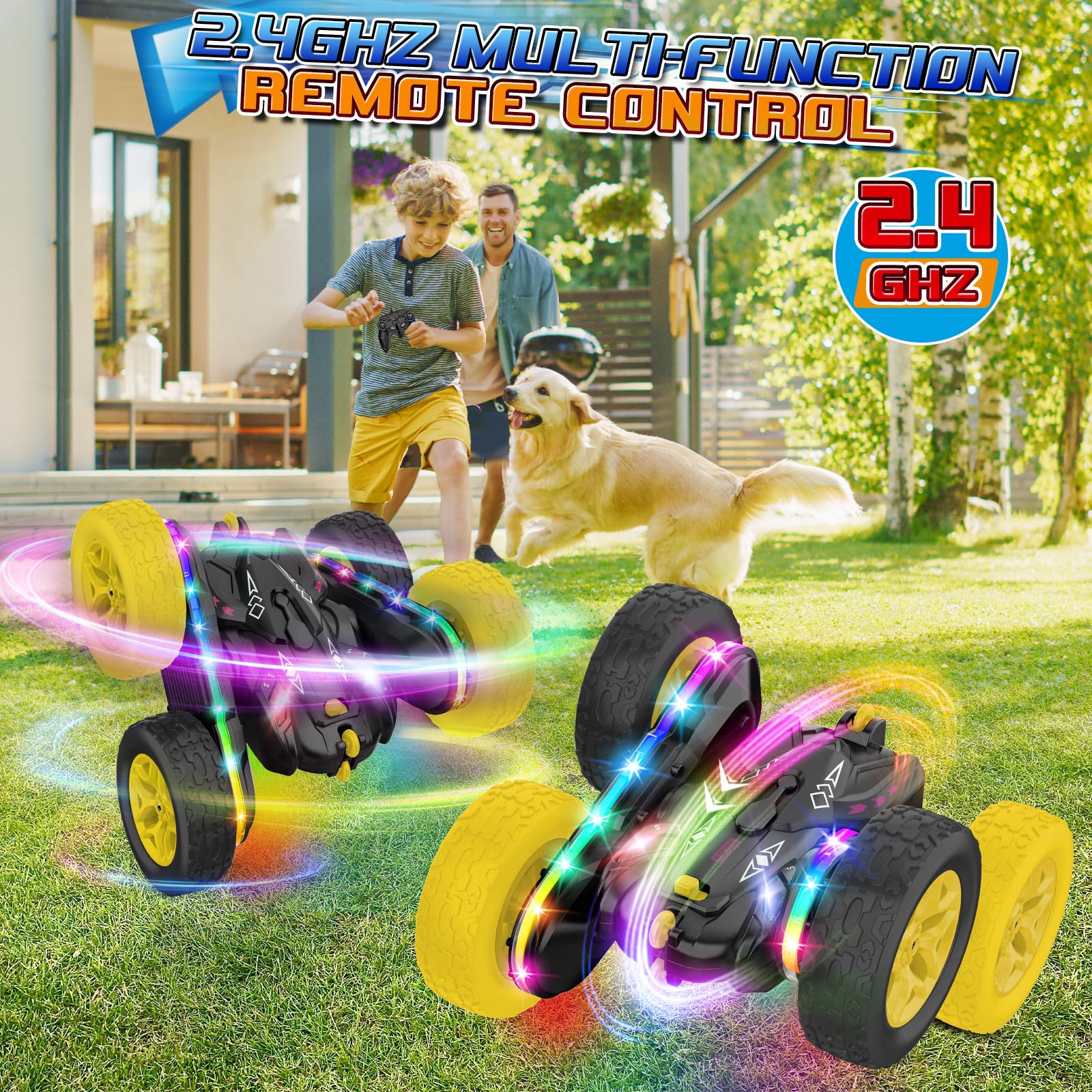 Jimdella long-lasting dual batteries support extended play sessions.