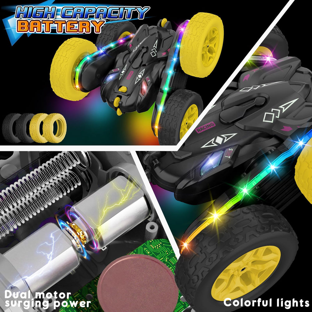 Jimdella remote-controlled demo mode showcases automatic stunts.