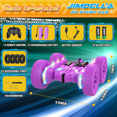 Jimdella RC car gift-pack front with included accessories.