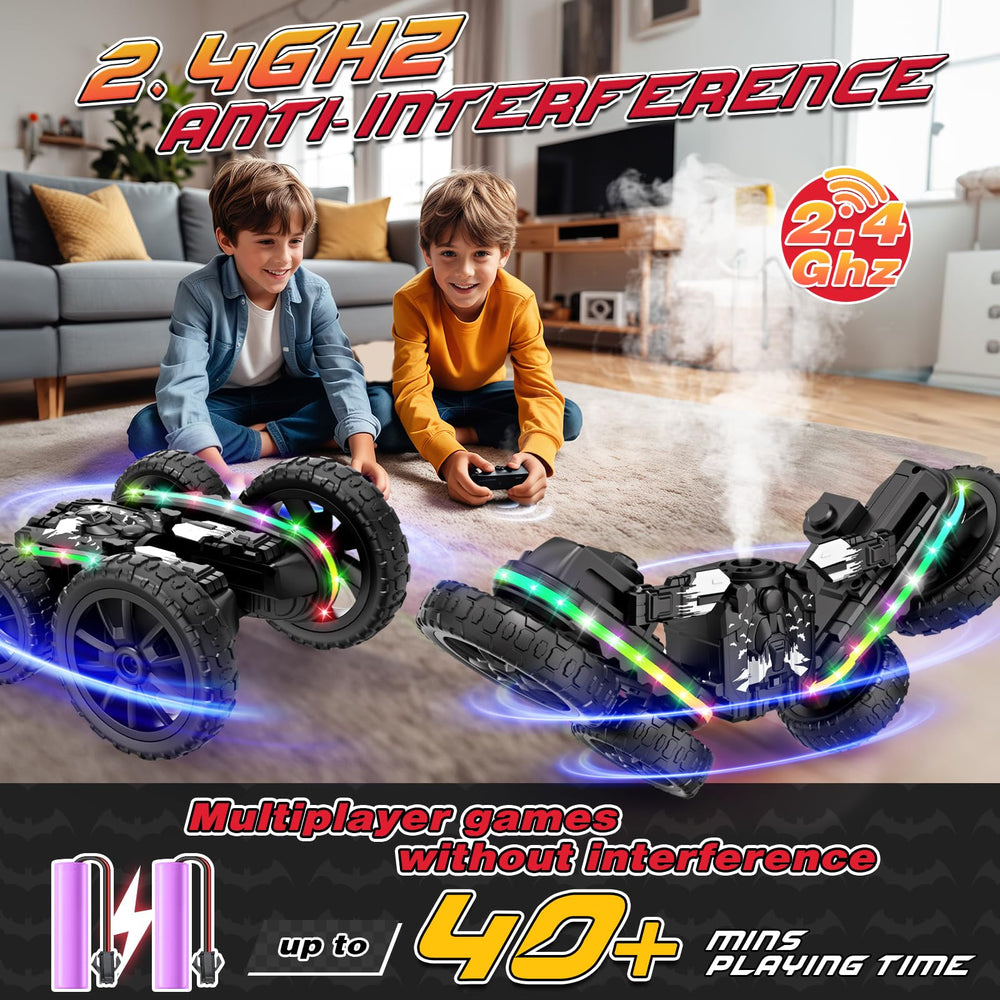 Jimdella RC car mist spray adds visual excitement to racing.