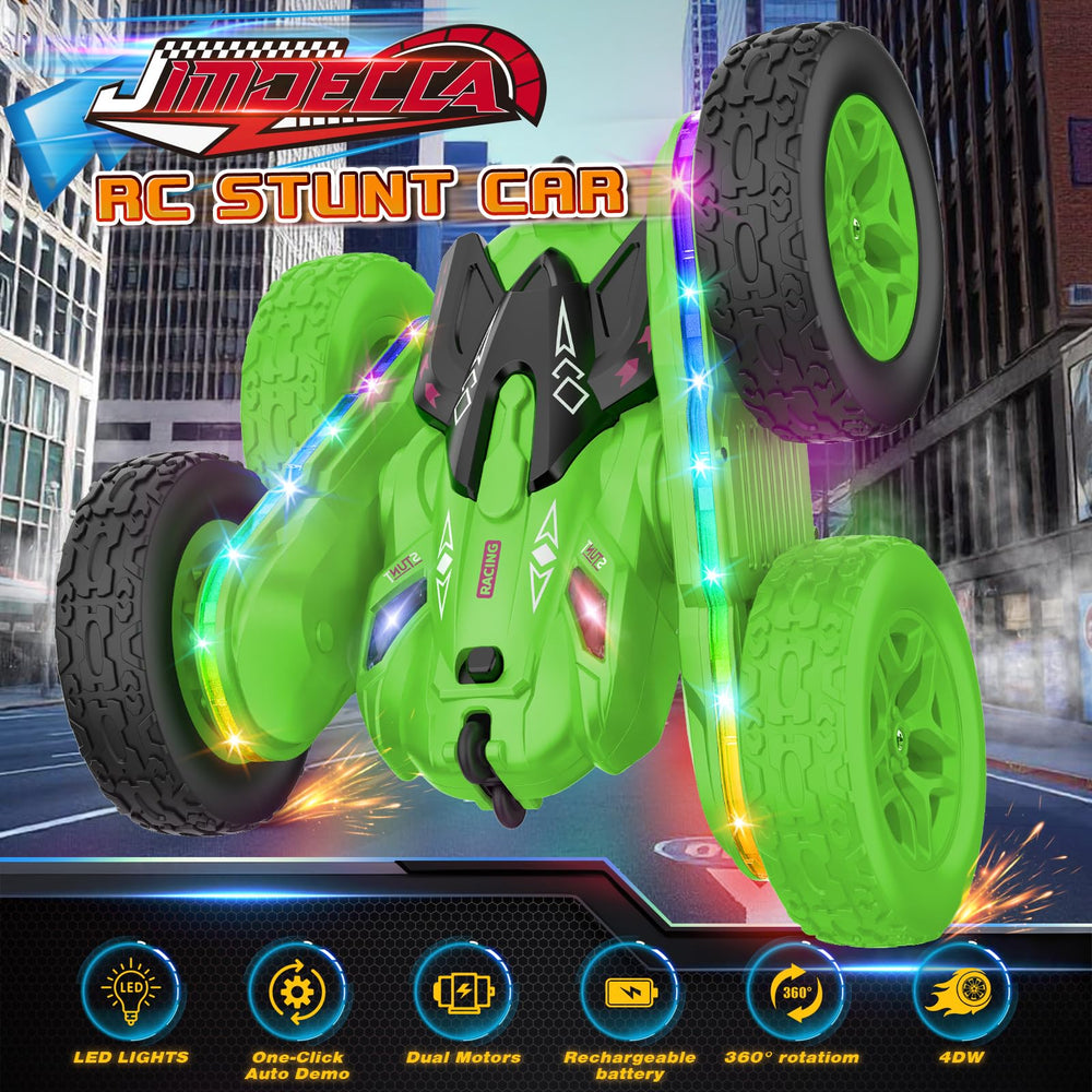 Jimdella RC car side light strip enhances night racing visuals.