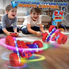 Jimdella Spider RC Car performing 360° flips during stunts.