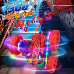 Durable Jimdella Spider RC Car ABS body resists bumps during play.