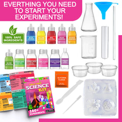 Jim&Gloria science kit instruction manual with clear guides for independent learning