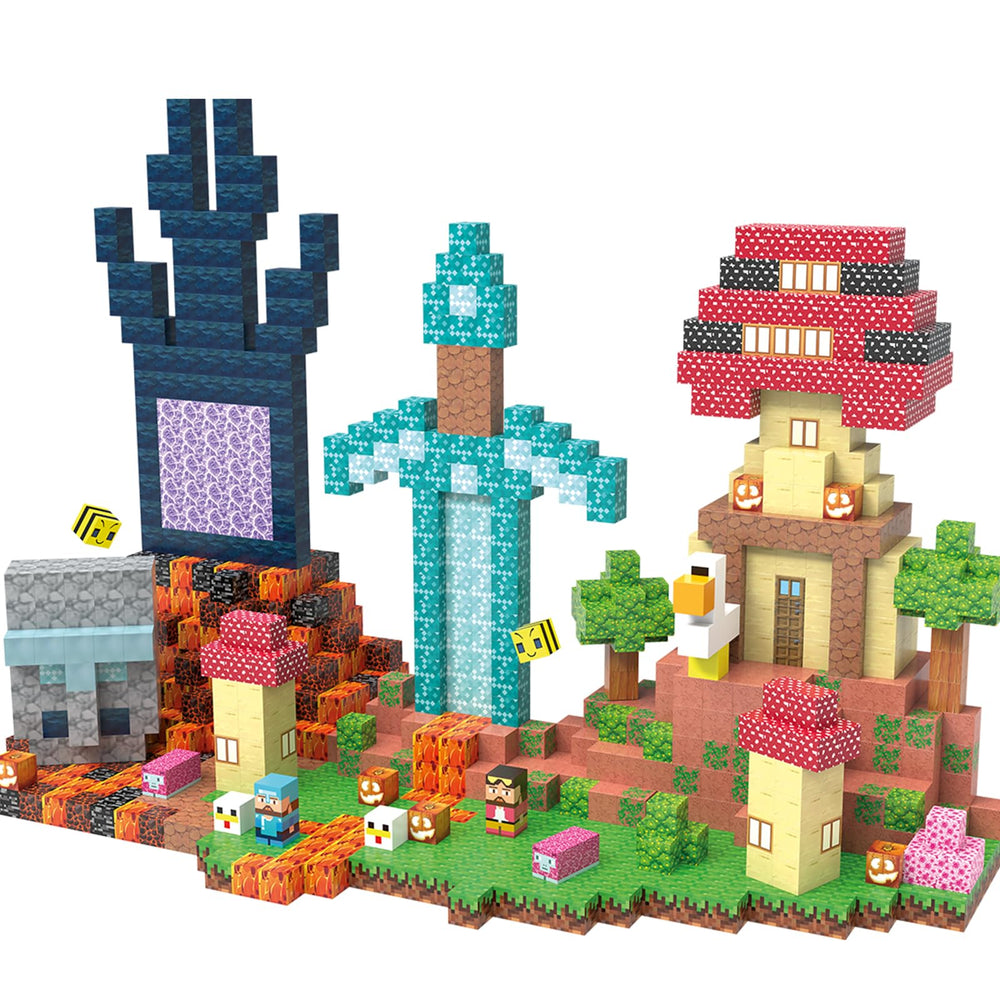 JIMI magnetic blocks 150pcs pile of blocks for imaginative open-ended play