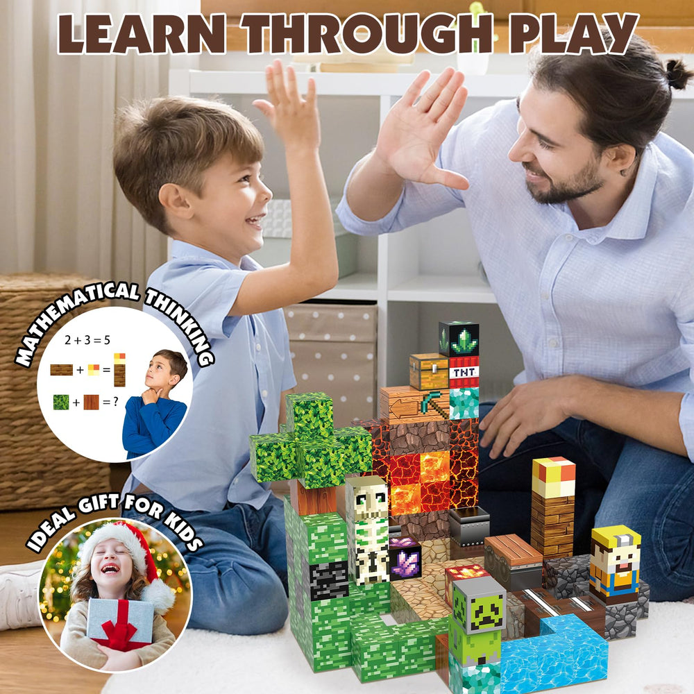 JIMI Montessori-inspired blocks offer tactile sensory play for kids.