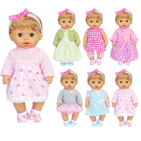 Jing Show Bussiness doll-dress-collection for 10-12 inch dolls, easy-on designs