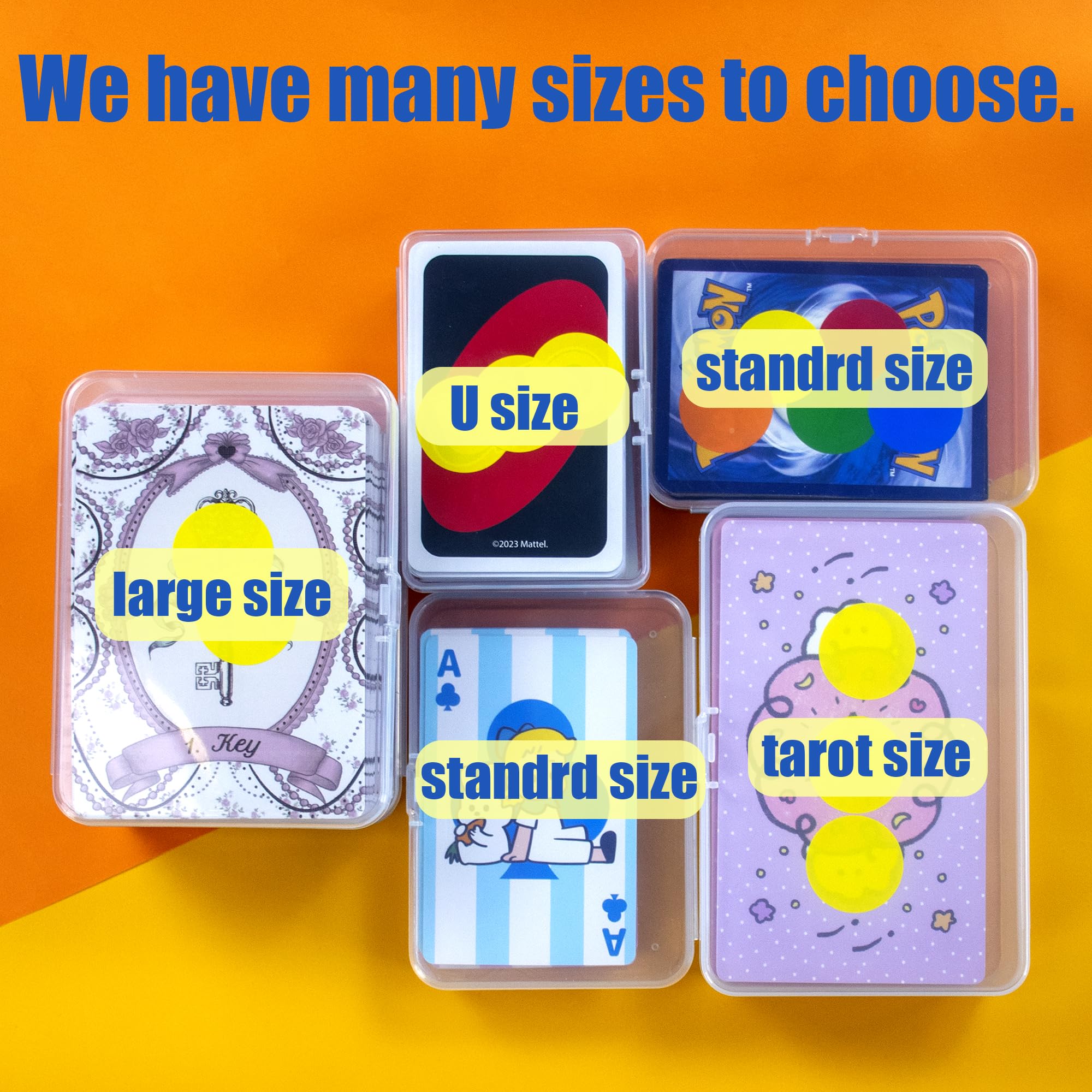 JINUPHION poker-bridge size box ideal for standard card decks.