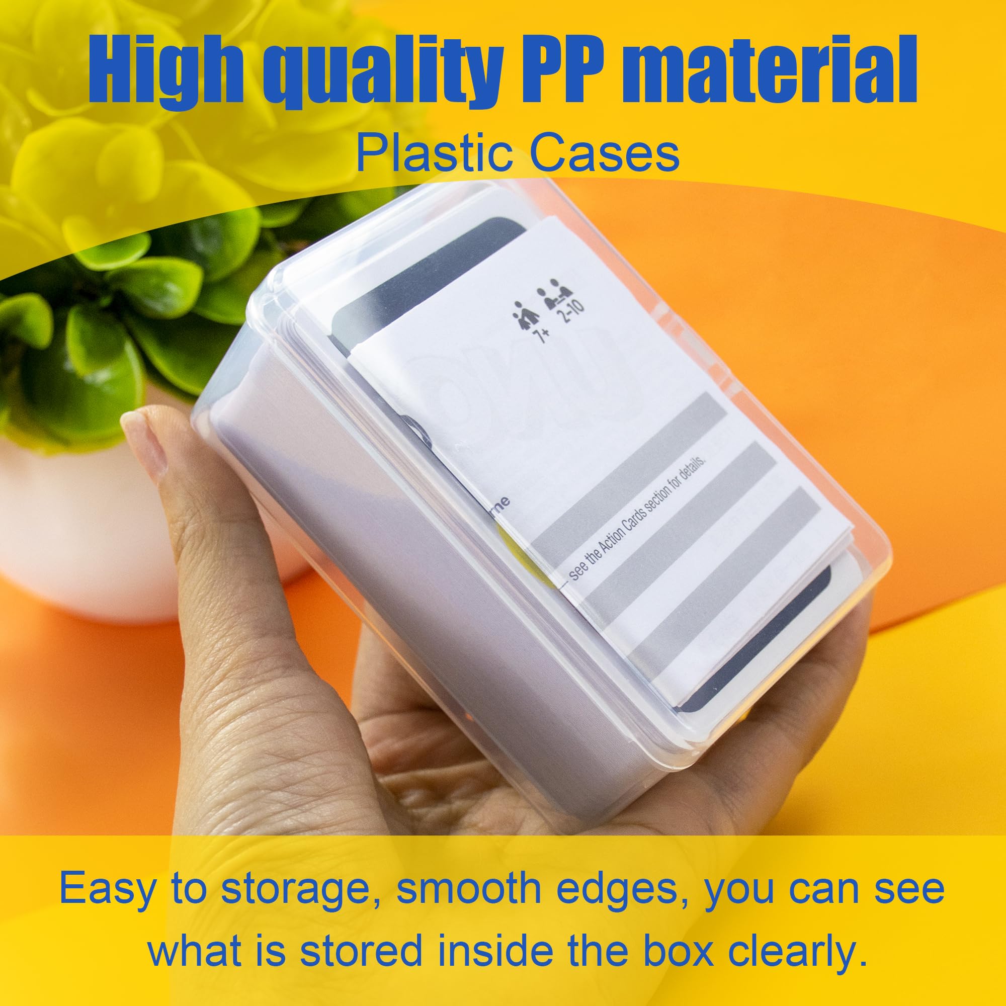 JINUPHION transparent storage box for quick card view.