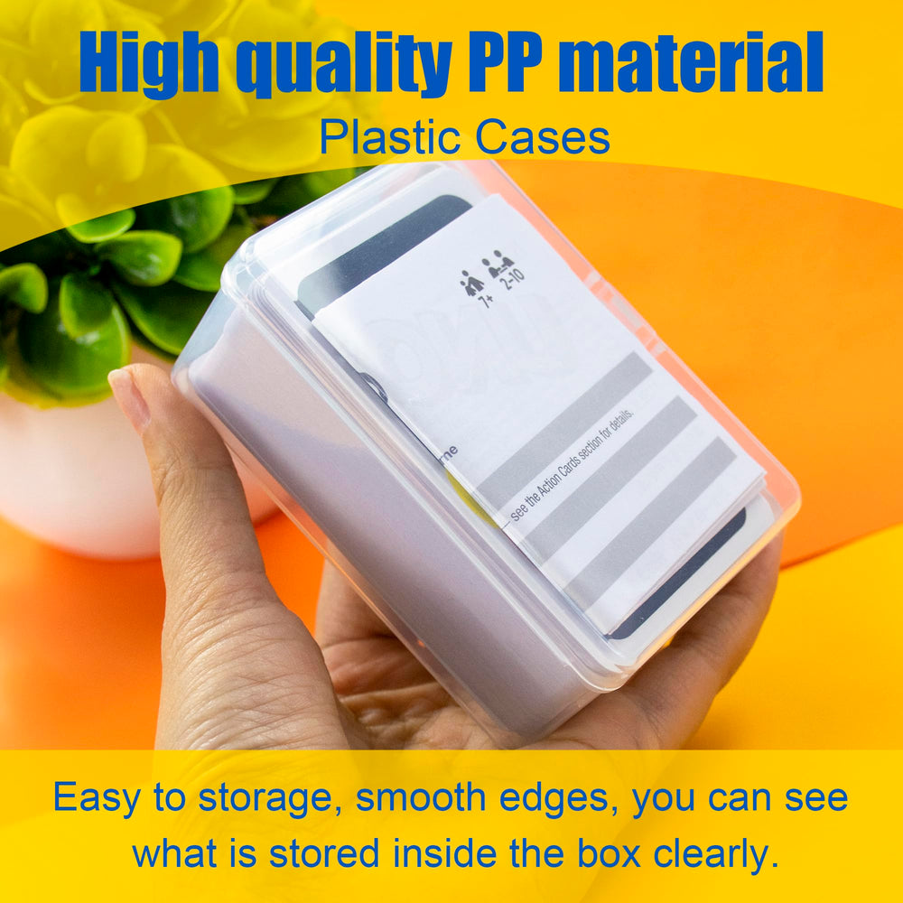 JINUPHION transparent storage box for quick card view.