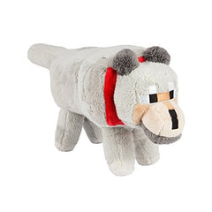 JINX Minecraft Wolf Plush in hand, ideal gift for fans.