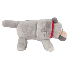 JINX Minecraft Wolf Plush side view, great for imaginative play.