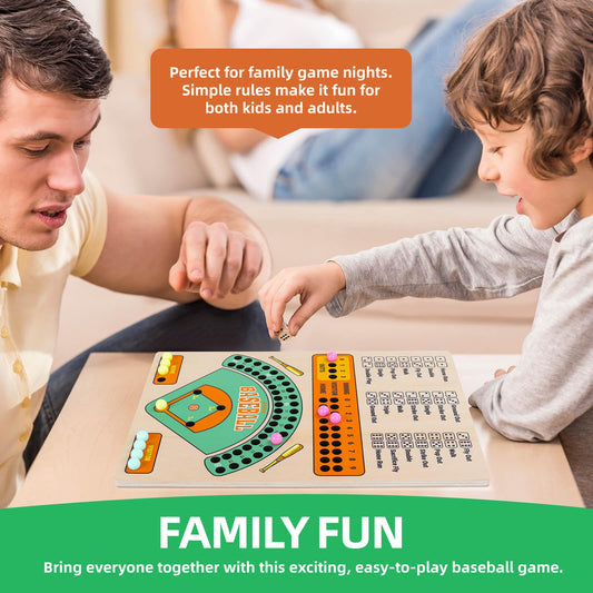 Jioustoy baseball board game colored marbles for lively rounds.