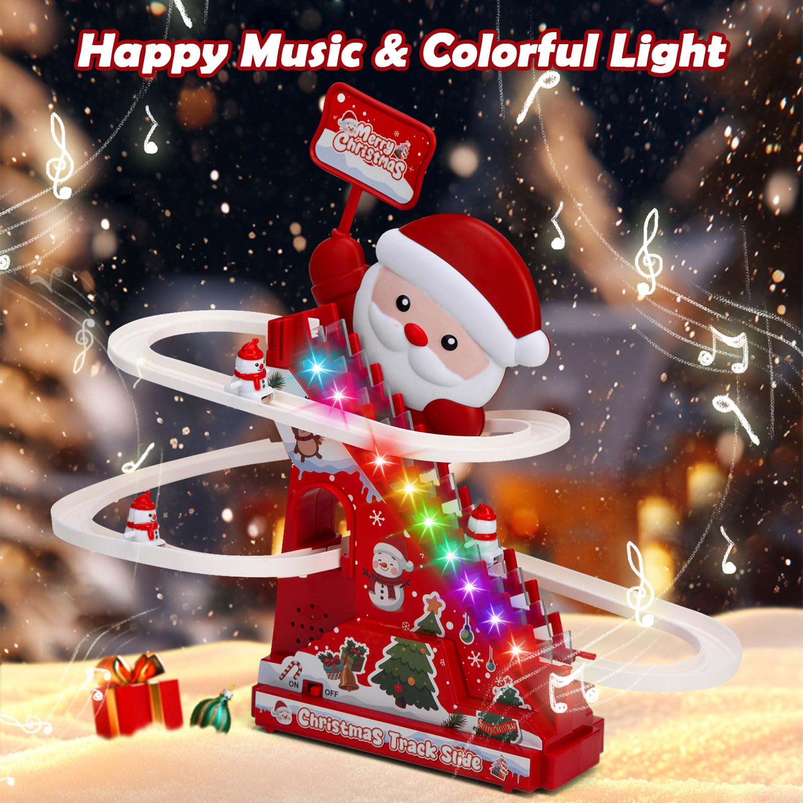 JIPITIMI Santa Claus race slide sparks imagination and interactive play.