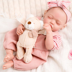 Jirachi 18-inch lifelike reborn baby girl face close-up for cuddles