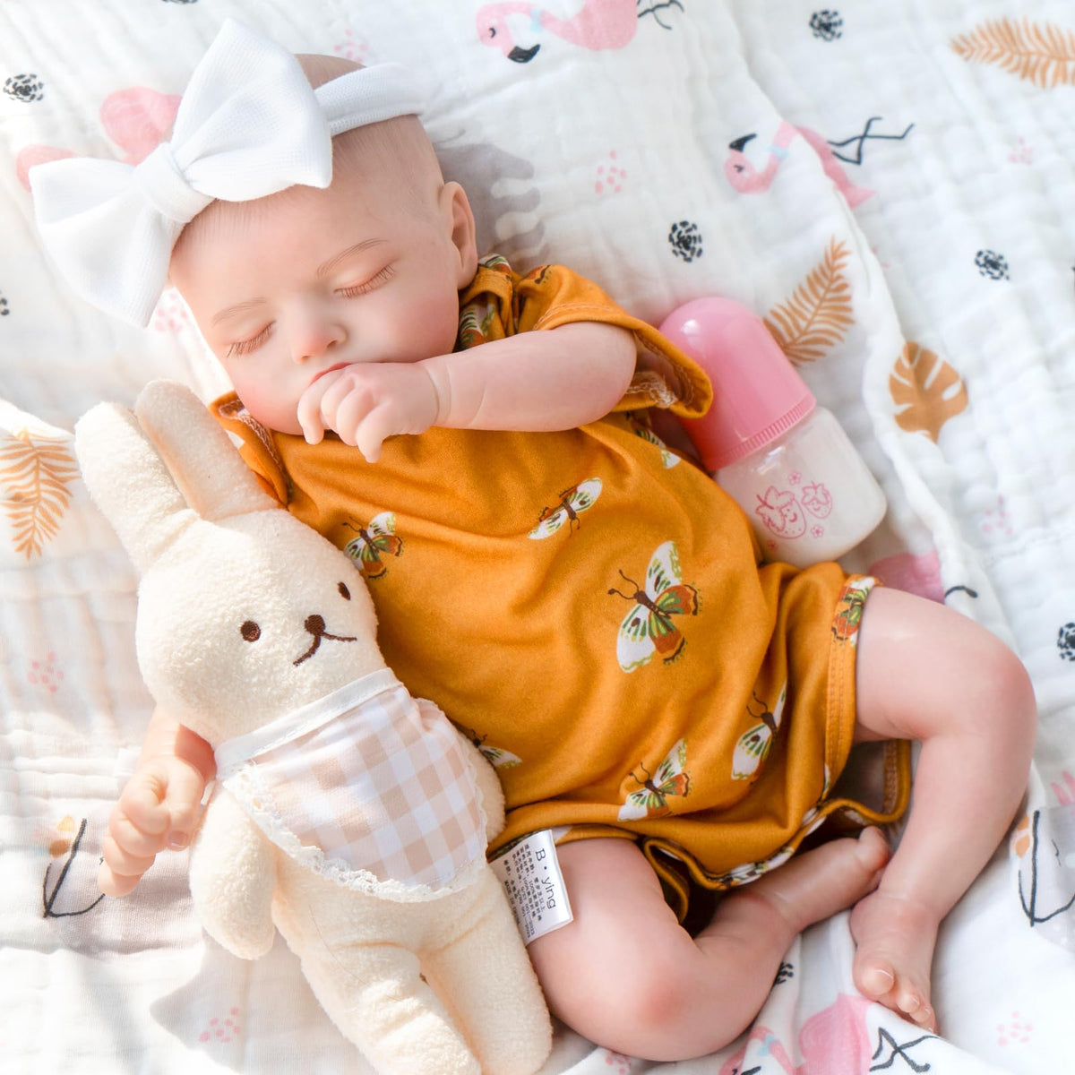 Jirachi realistic reborn baby doll 18inch closeup for cuddles and pretend play