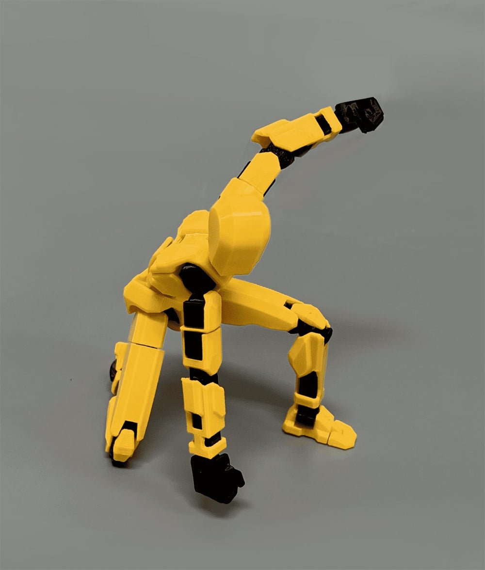 Jirown T13 action figure set side view highlights multi-jointed articulation and posing options.