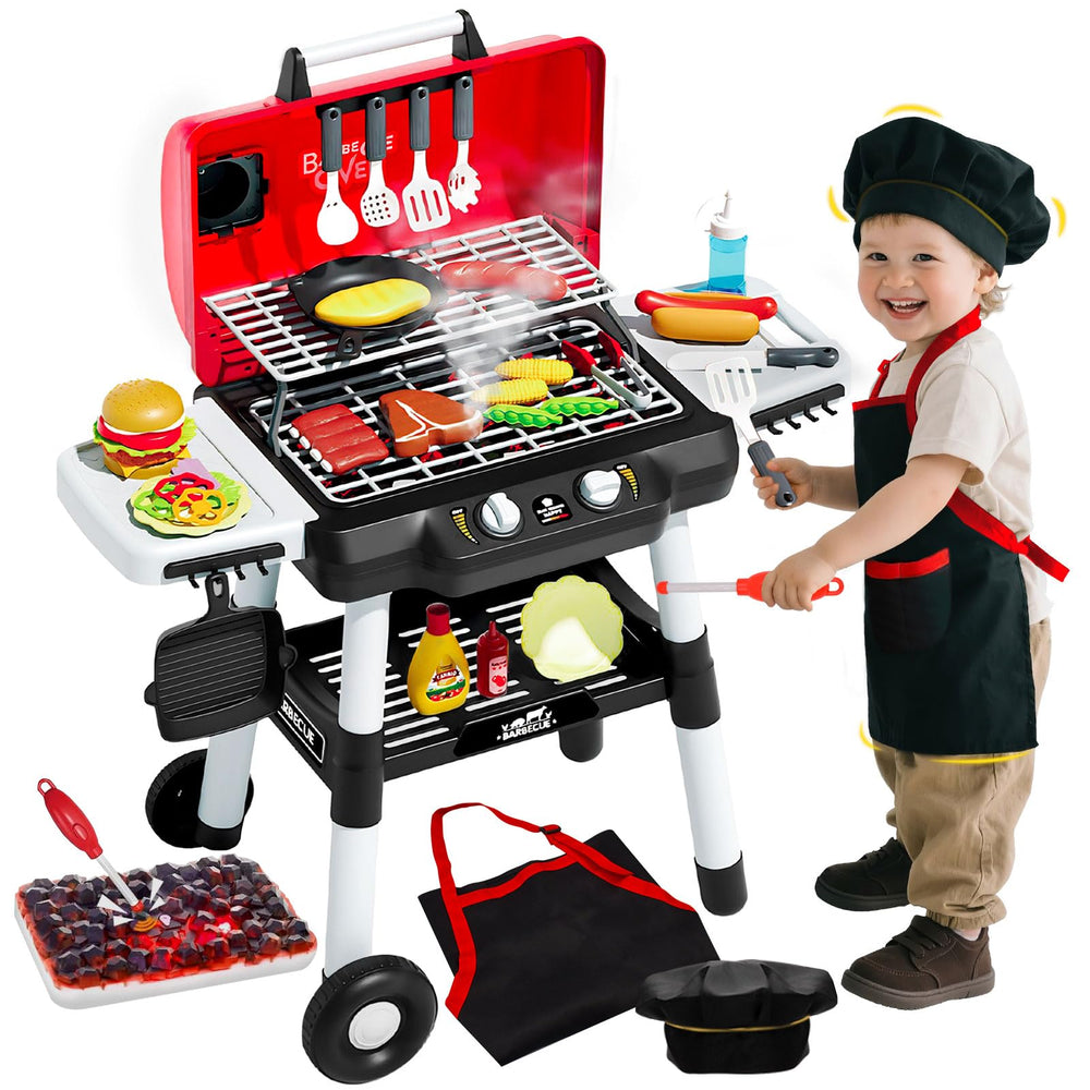 Jisejima kids BBQ grill base - stable platform for energetic pretend grilling sessions.