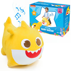 JITTERYGIT Baby Shark bouncy hopper assembled for energetic indoor play
