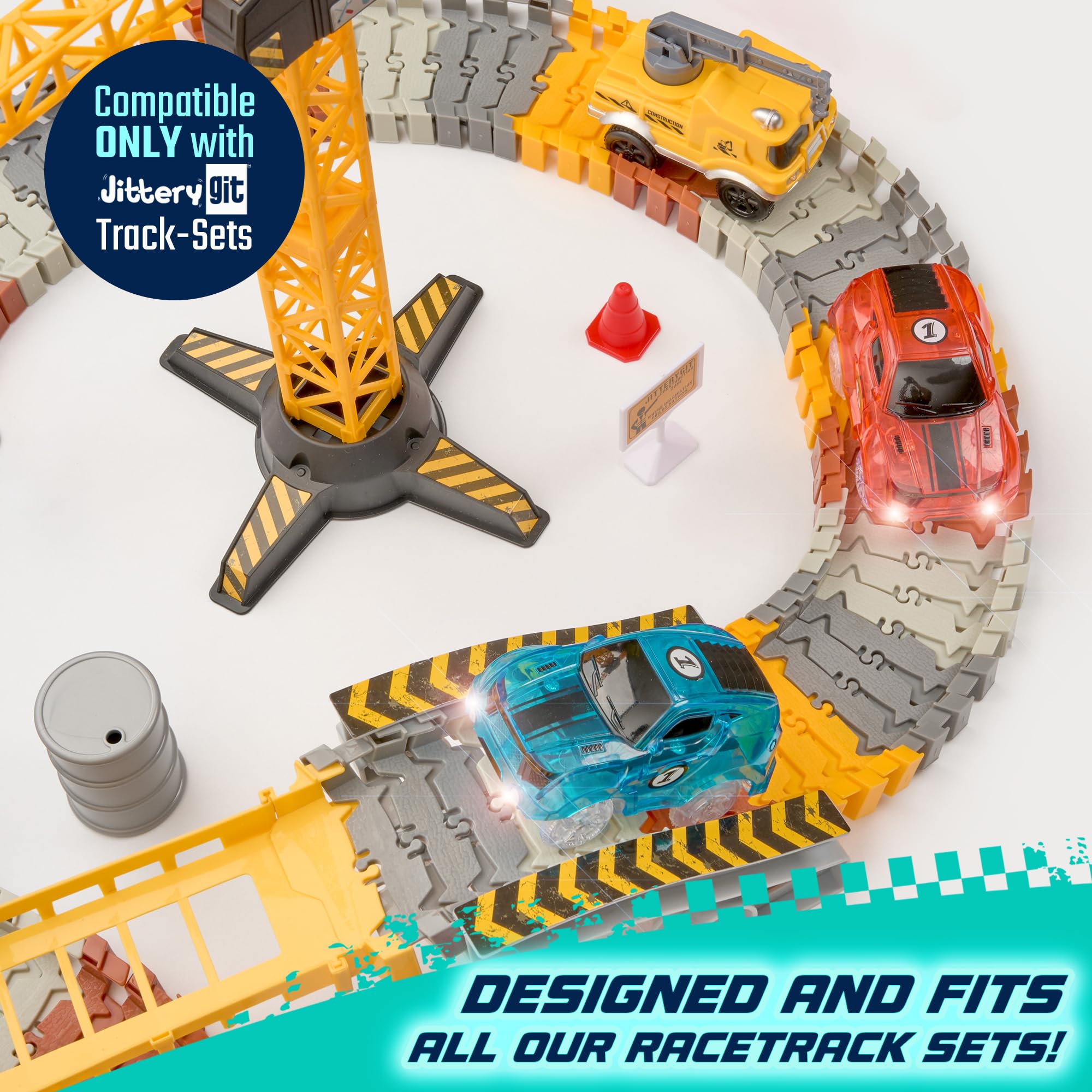 JitteryGit Christmas fun with bendable loops and ramps on track