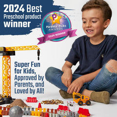 JITTERYGIT construction signs set helps kids learn traffic and site signals