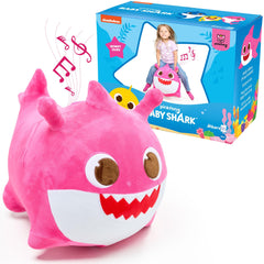 JITTERYGIT Mommy Shark bouncy hopper pink for active play and balance.