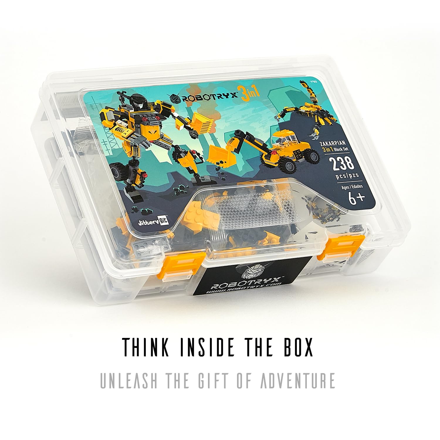 JITTERYGIT Robotryx glow stickers set adds luminescent fun for nighttime robot scenes.