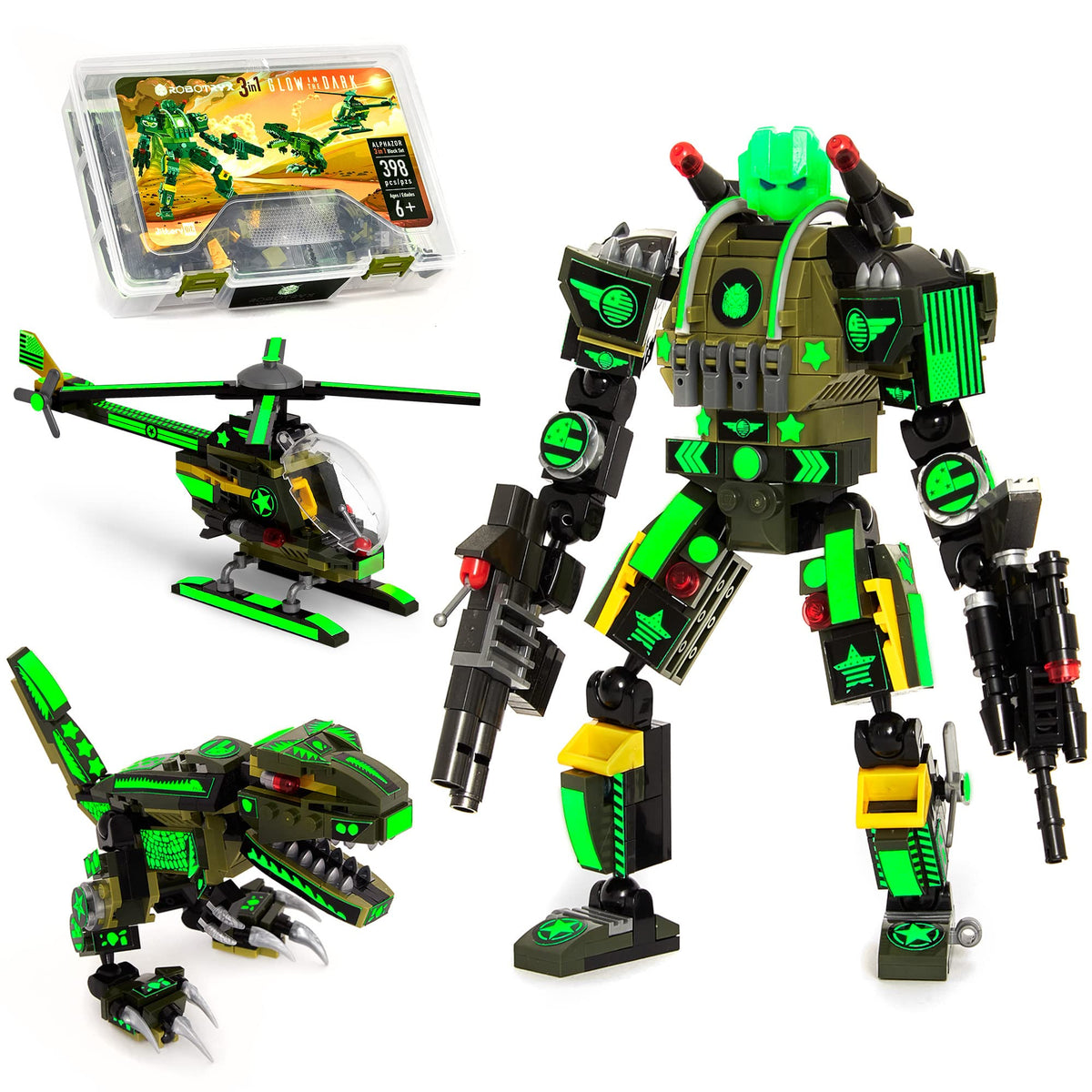 JITTERYGIT Robotryx robot army mech ideal for imaginative building and STEM play.
