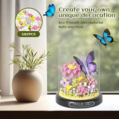 JIUTONG dust cover display case protects the finished bouquet