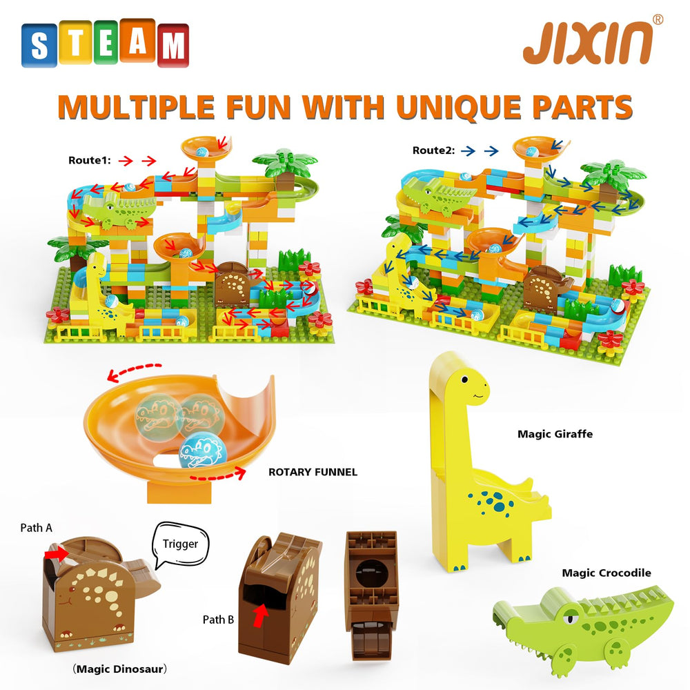 JIXIN dinosaur block assembly for imaginative play