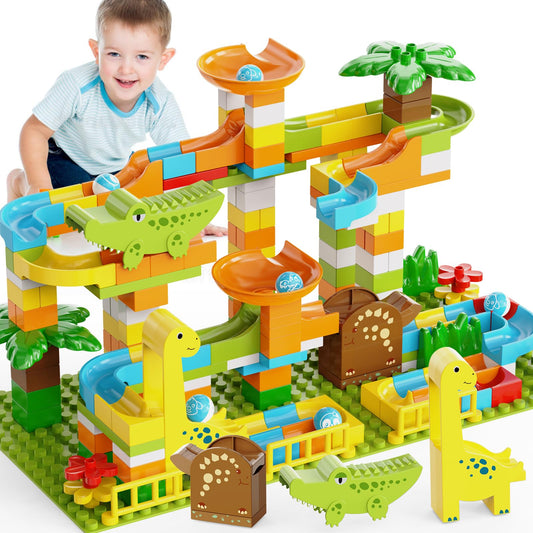 JIXIN dinosaur marble run track for smooth, creative play