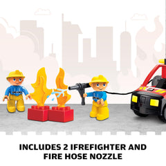JIXIN Fire Station Playset with siren lights for realistic rescue play