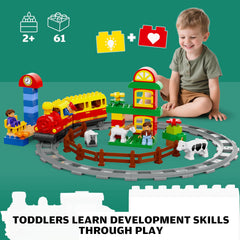 JIXIN modular train track system compatible with DUPLO for expansion