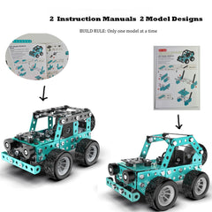 Dual model design highlight shows two unique builds for creative exploration.