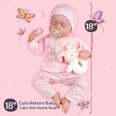 JIZHI baby doll with cloth body that feels warm and cuddly.