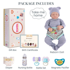 JIZHI birth card and clothing set for dress-up