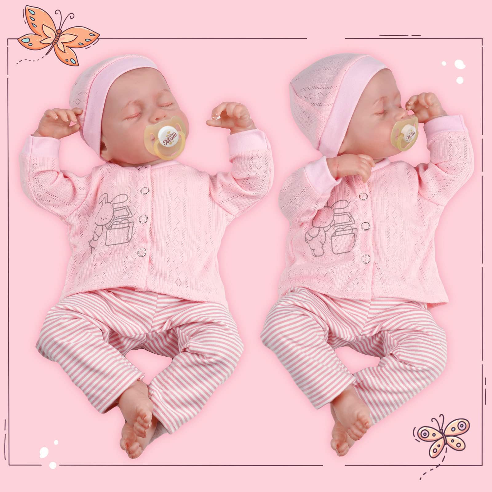 JIZHI reborn doll with baby blond hair, perfect for styling and dress up.