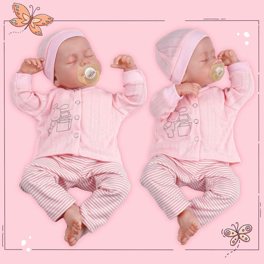 JIZHI reborn doll with baby blond hair, perfect for styling and dress up.