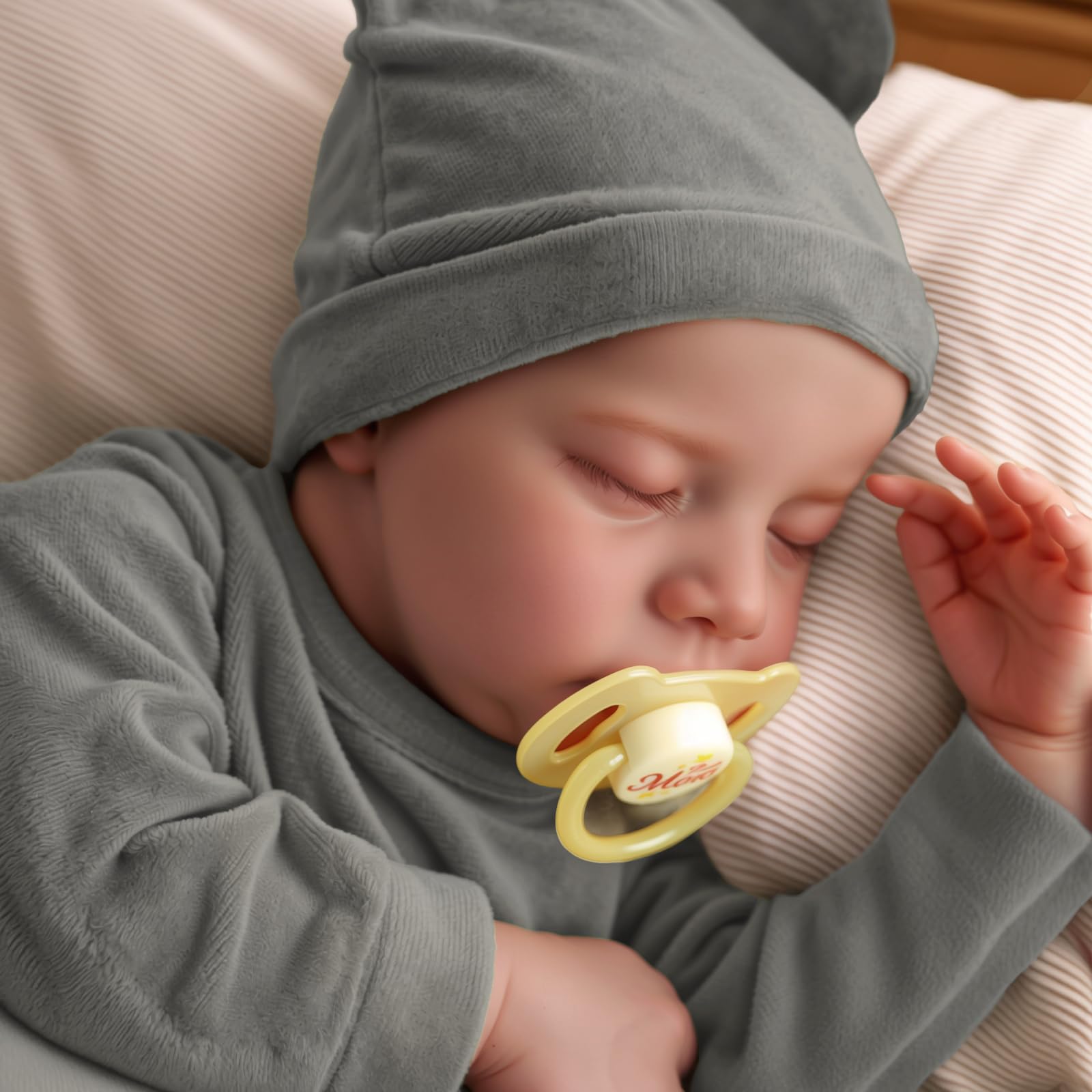 JIZHI lifelike reborn baby doll boy 17-inch nails detail supports authentic baby appearance