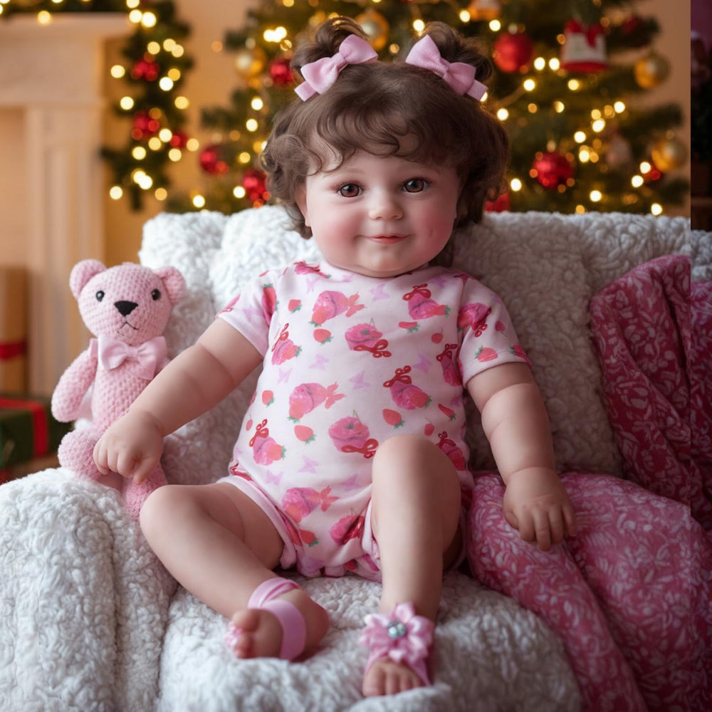 JIZHI lifelike reborn doll smiling face fosters emotional connection during pretend play