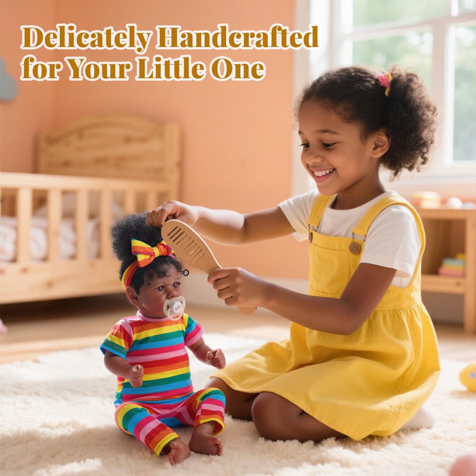 JIZHI Reborn African American hair and eyes inspire diverse pretend play
