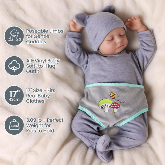 JIZHI newborn doll sleeping pose for soothing bedtime storytelling