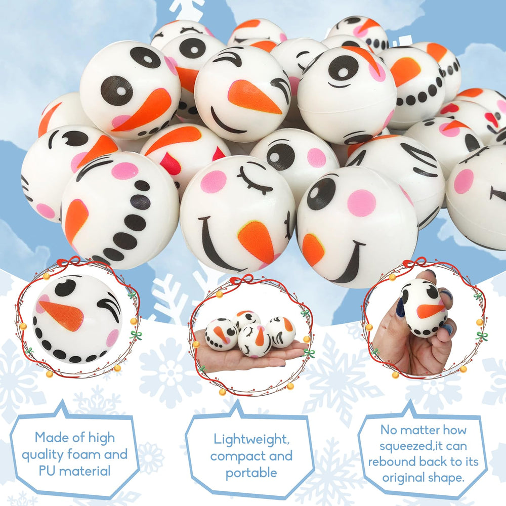 Jizvxe soft foam snowballs, durable and lightweight for repeated squeezing.