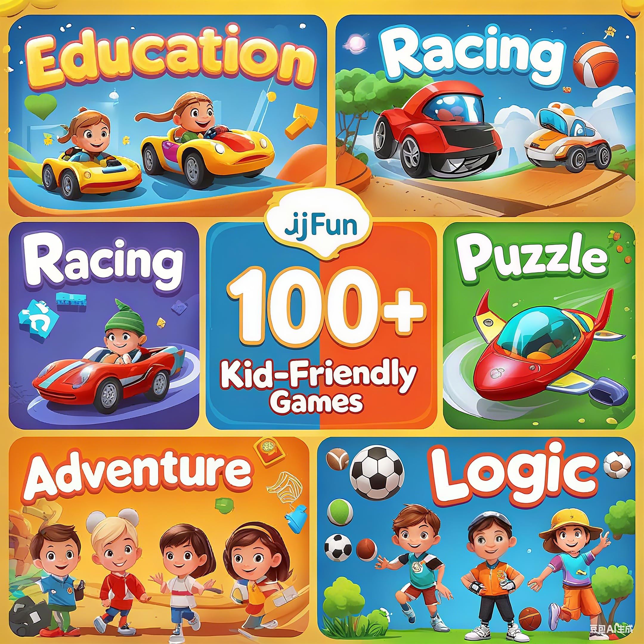 JJFUN handheld console featuring 100+ preloaded games for instant nostalgia