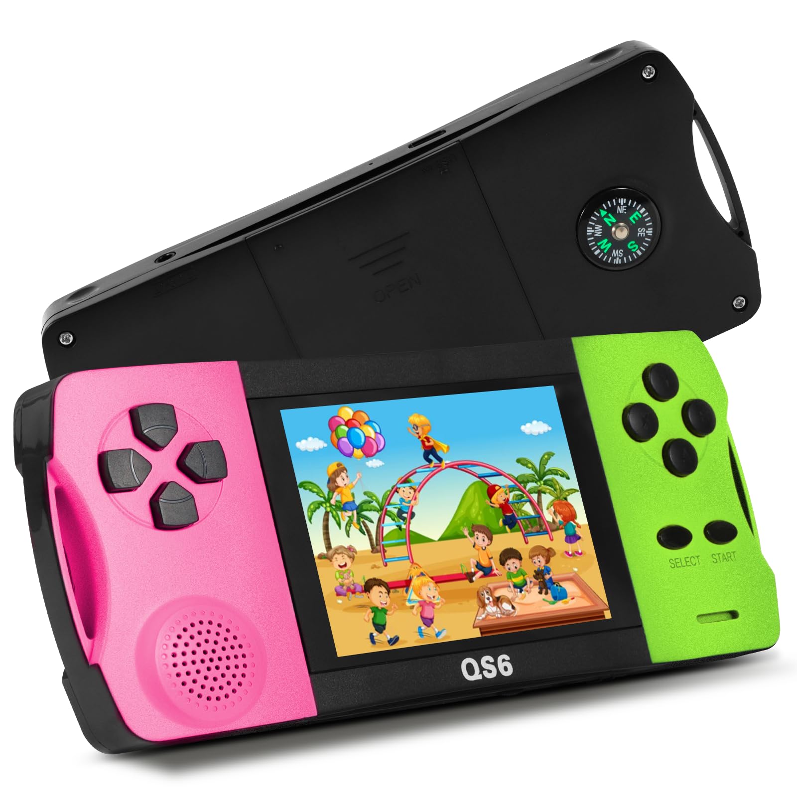 JJFUN portable retro handheld console with a 3.2-inch IPS screen for immersive retro play
