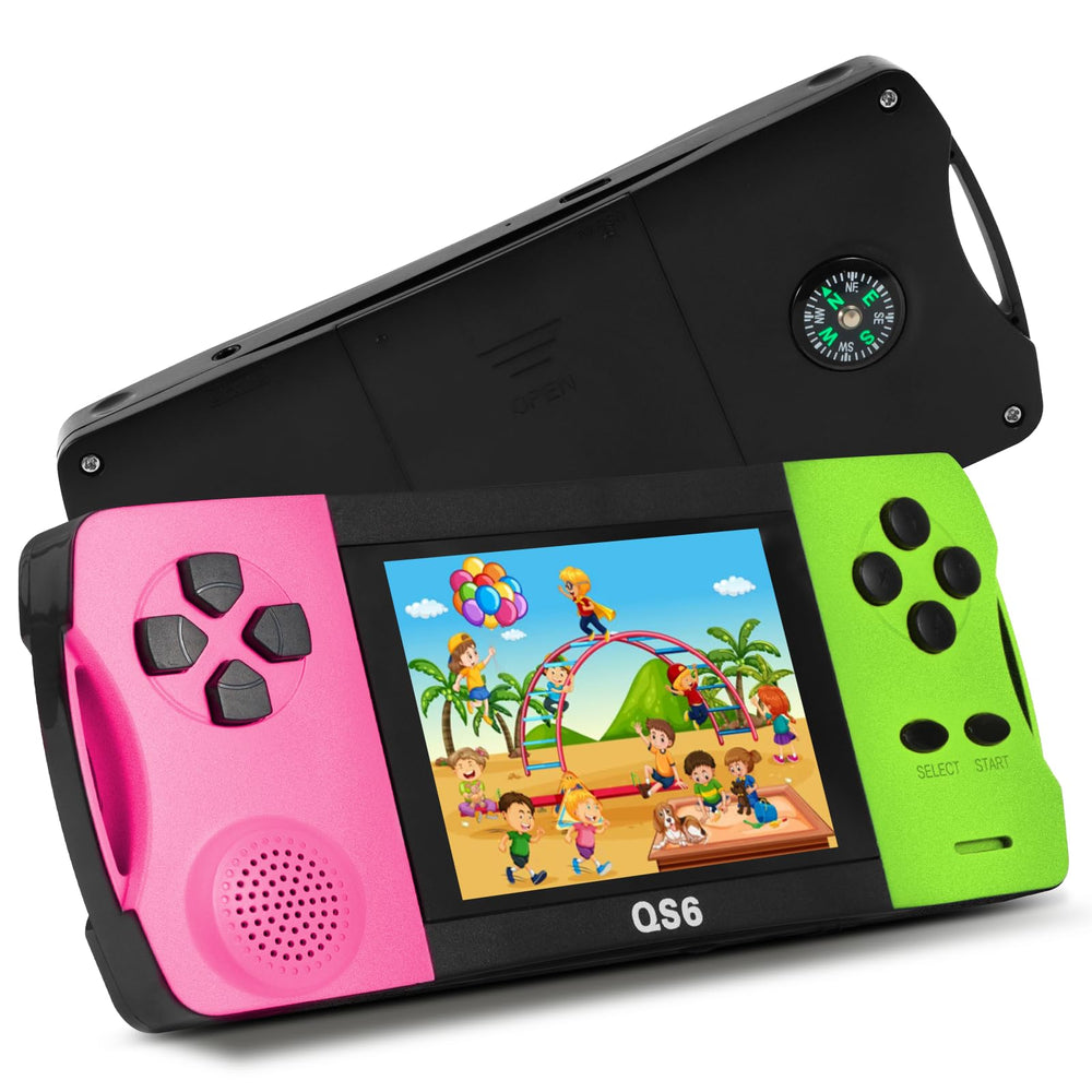 JJFUN portable retro handheld console with a 3.2-inch IPS screen for immersive retro play