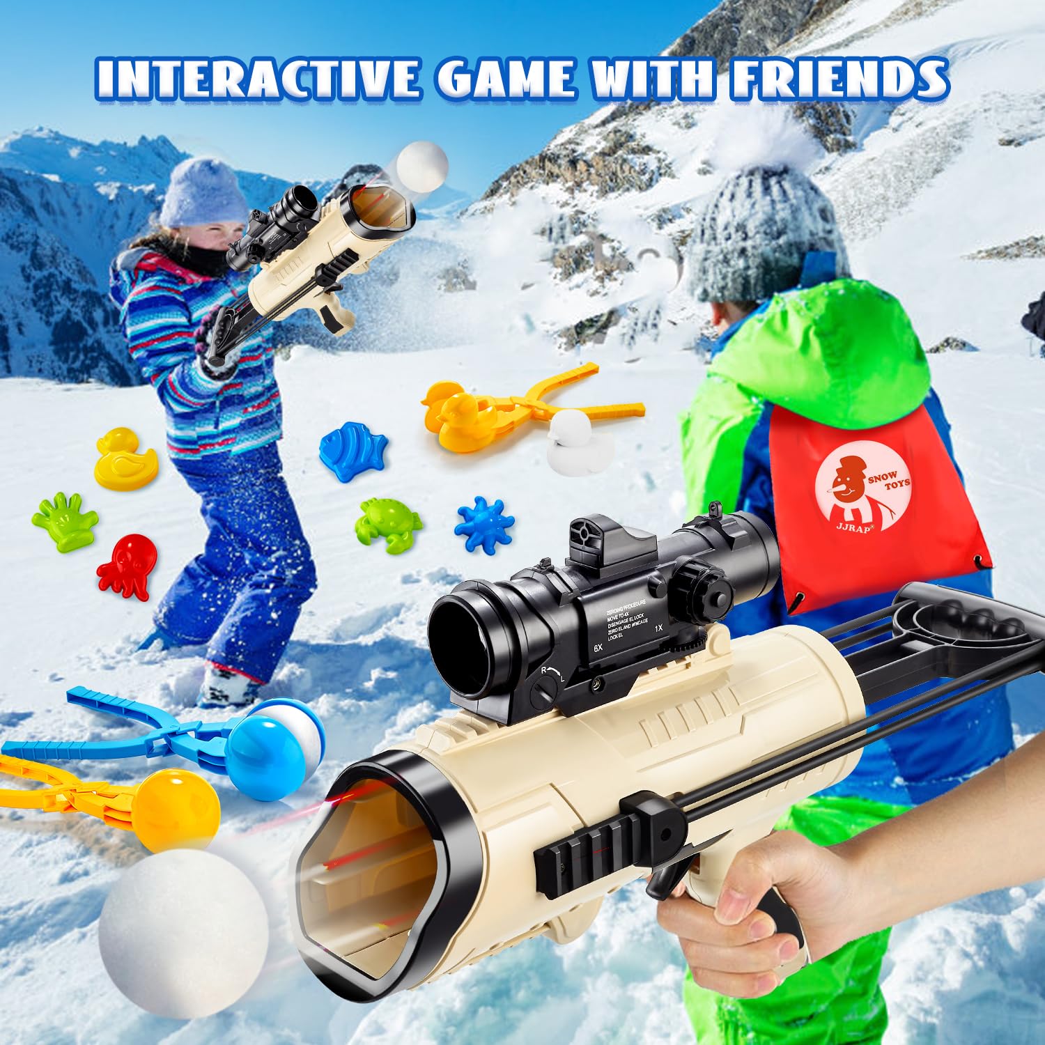 JJRAP Snow Shovel for moving packed snow with ease.