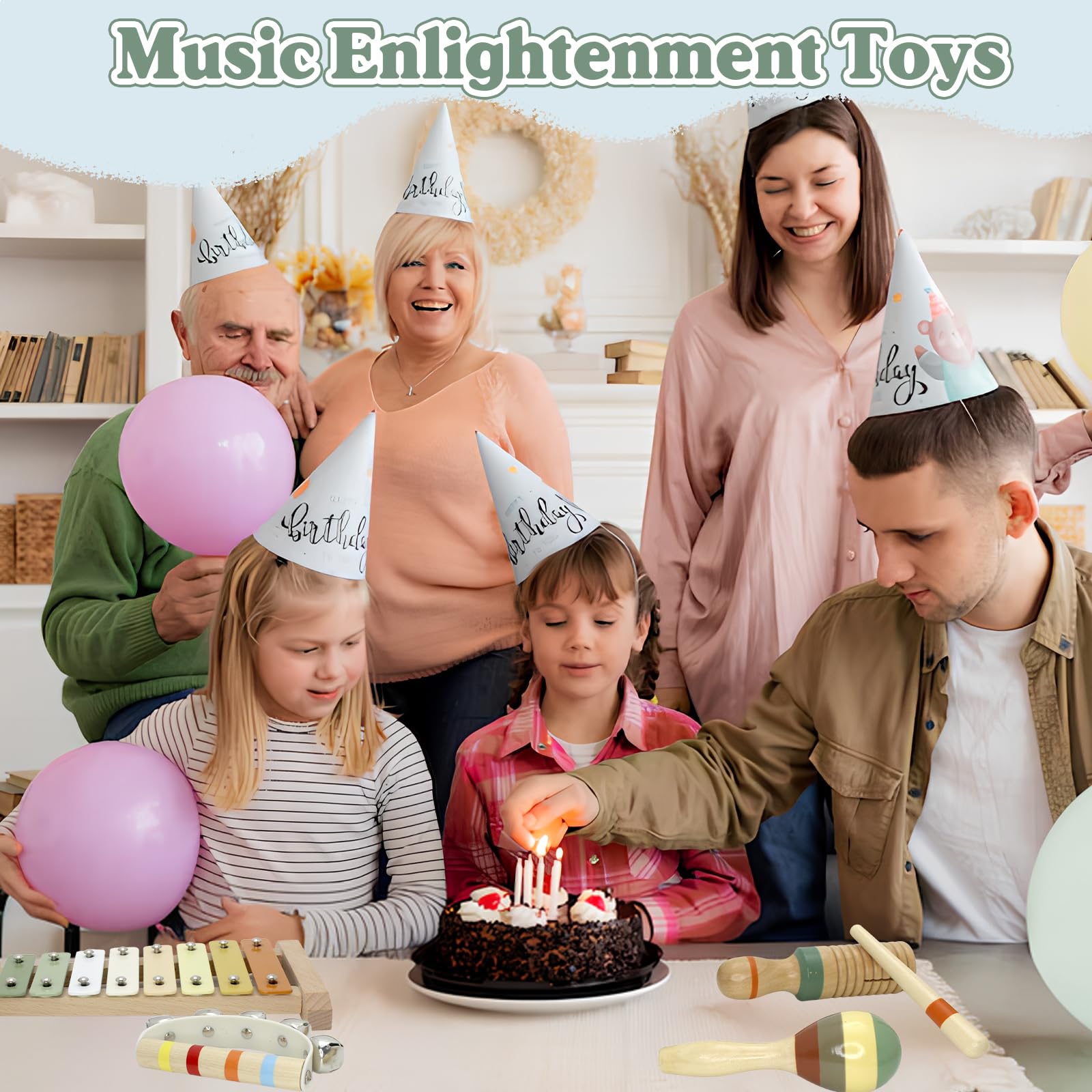 JJXUANER maracas invite energetic play and social sharing.