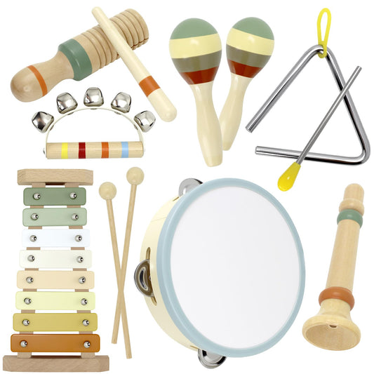 JJXUANER xylophone helps toddlers explore rhythm while developing fine motor skills.