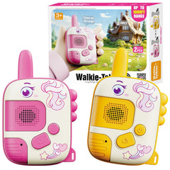 JKGIFTS Unicorn Walkie Talkies front view for easy communication and play.